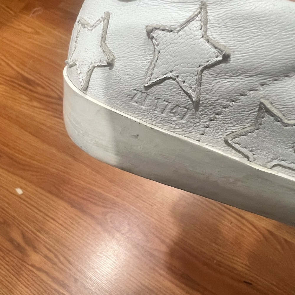 Zadig & Voltaire White Leather Star Patch Sneakers Women’s Sz 40 EU / 10 US